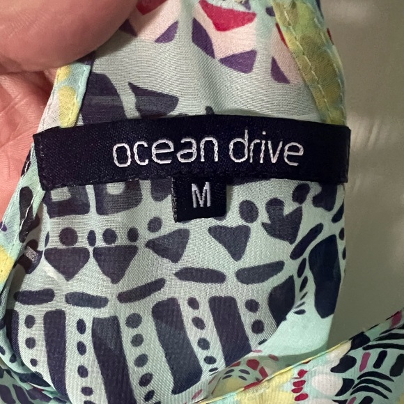 Ocean Drive, size Medium. Beach boho festival sheer tank. EUC - Picture 3 of 5